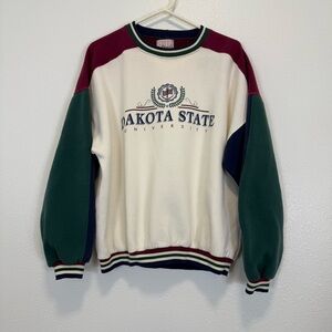 Dakota State University Sweatshirt VTG 90’s Colorblock Crest USA